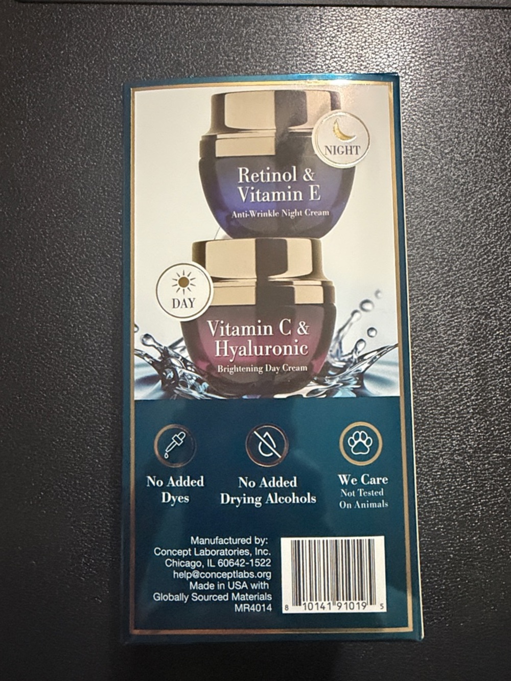 Retinol & Vitamin E Night Cream + Vitamin C & Hyaluronic Day Cream Set